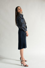 Load image into Gallery viewer, Blue Bomber - As You Wish Boutique  blue bomber jacket blue jacket bomber jacket women&#39;s bomber women&#39;s bomber jacket