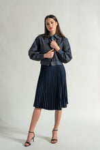 Load image into Gallery viewer, Blue Bomber - As You Wish Boutique  blue bomber jacket blue jacket bomber jacket women&#39;s bomber women&#39;s bomber jacket
