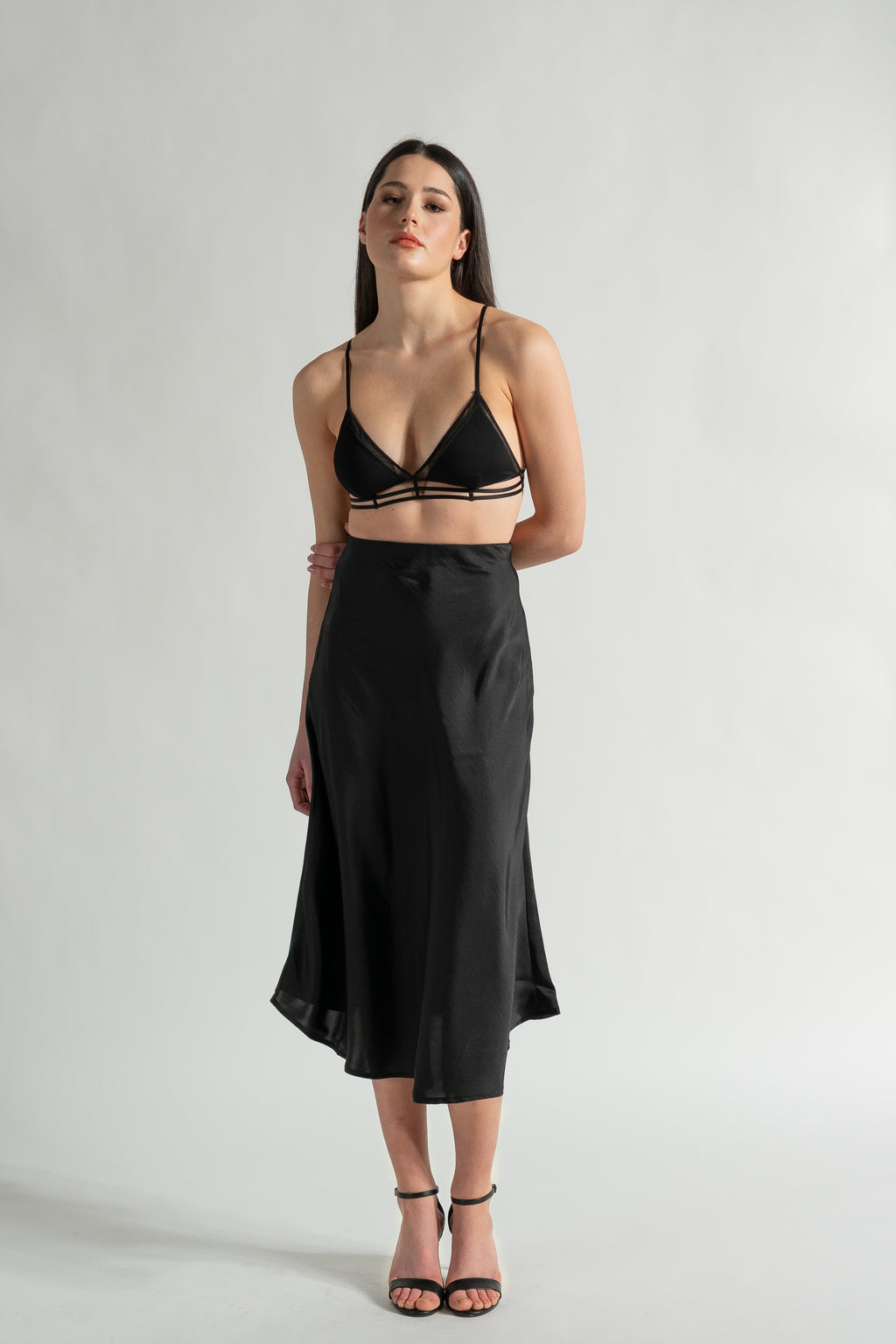 Slip Skirt - As You Wish Boutique black slip skirt champagne slip skirt black midi skirt silver midi skirt black midi slip skirt silver midi slip skirt champagne midi slip skirt black satin slip skirt silver satin slip skirt champagne satin slip skirt