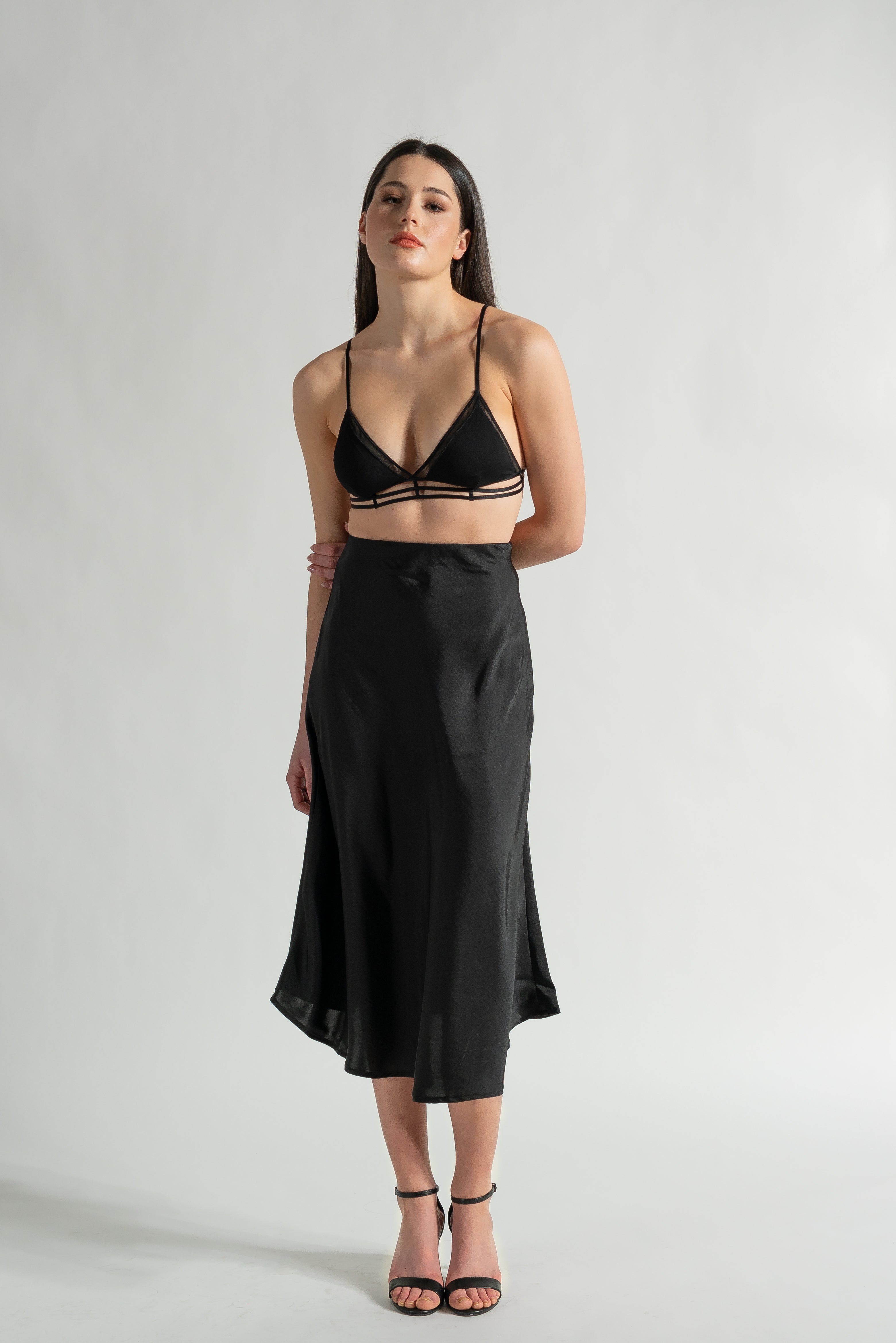 Slip Skirt - As You Wish Boutique black slip skirt champagne slip skirt black midi skirt silver midi skirt black midi slip skirt silver midi slip skirt champagne midi slip skirt black satin slip skirt silver satin slip skirt champagne satin slip skirt