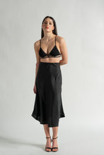 Load image into Gallery viewer, Slip Skirt - As You Wish Boutique black slip skirt champagne slip skirt black midi skirt silver midi skirt black midi slip skirt silver midi slip skirt champagne midi slip skirt black satin slip skirt silver satin slip skirt champagne satin slip skirt