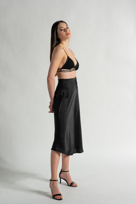 Slip Skirt - As You Wish Boutique black slip skirt champagne slip skirt black midi skirt silver midi skirt black midi slip skirt silver midi slip skirt champagne midi slip skirt black satin slip skirt silver satin slip skirt champagne satin slip skirt