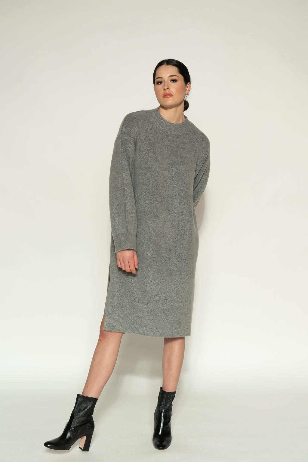 Sweater Dress - As You Wish Boutique winter sweater dress warm winter sweater dress ivory midi sweater dress grey midi sweater dress