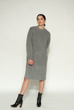 Load image into Gallery viewer, Sweater Dress - As You Wish Boutique winter sweater dress warm winter sweater dress ivory midi sweater dress grey midi sweater dress