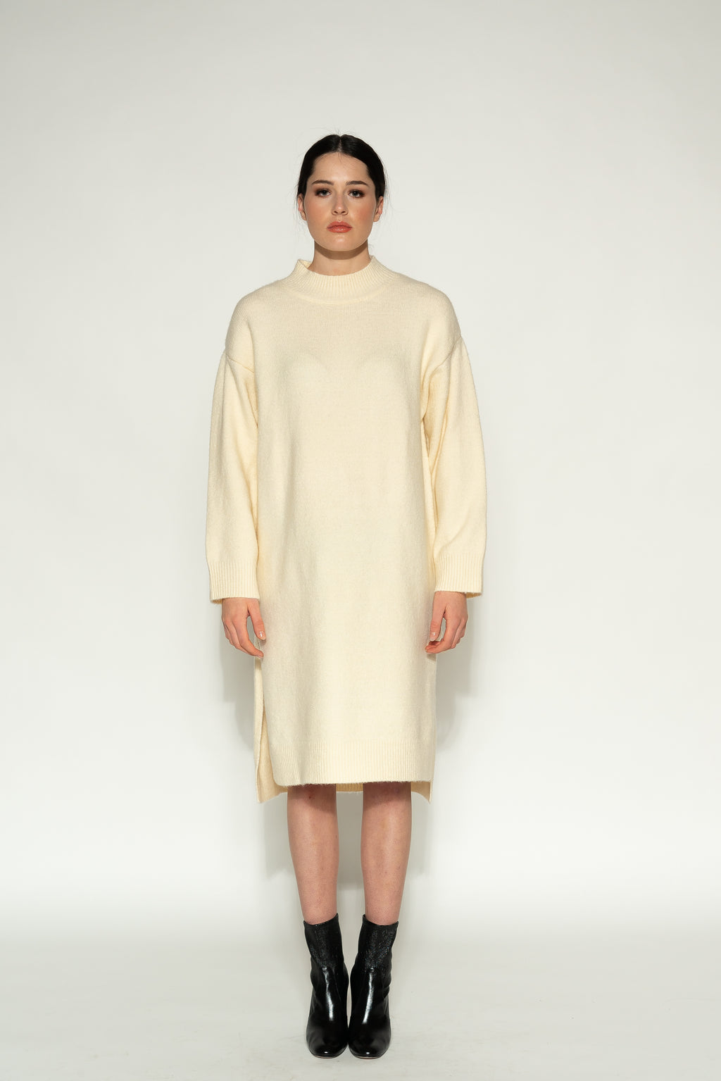 Sweater Dress - As You Wish Boutique winter sweater dress warm winter sweater dress ivory midi sweater dress grey midi sweater dress