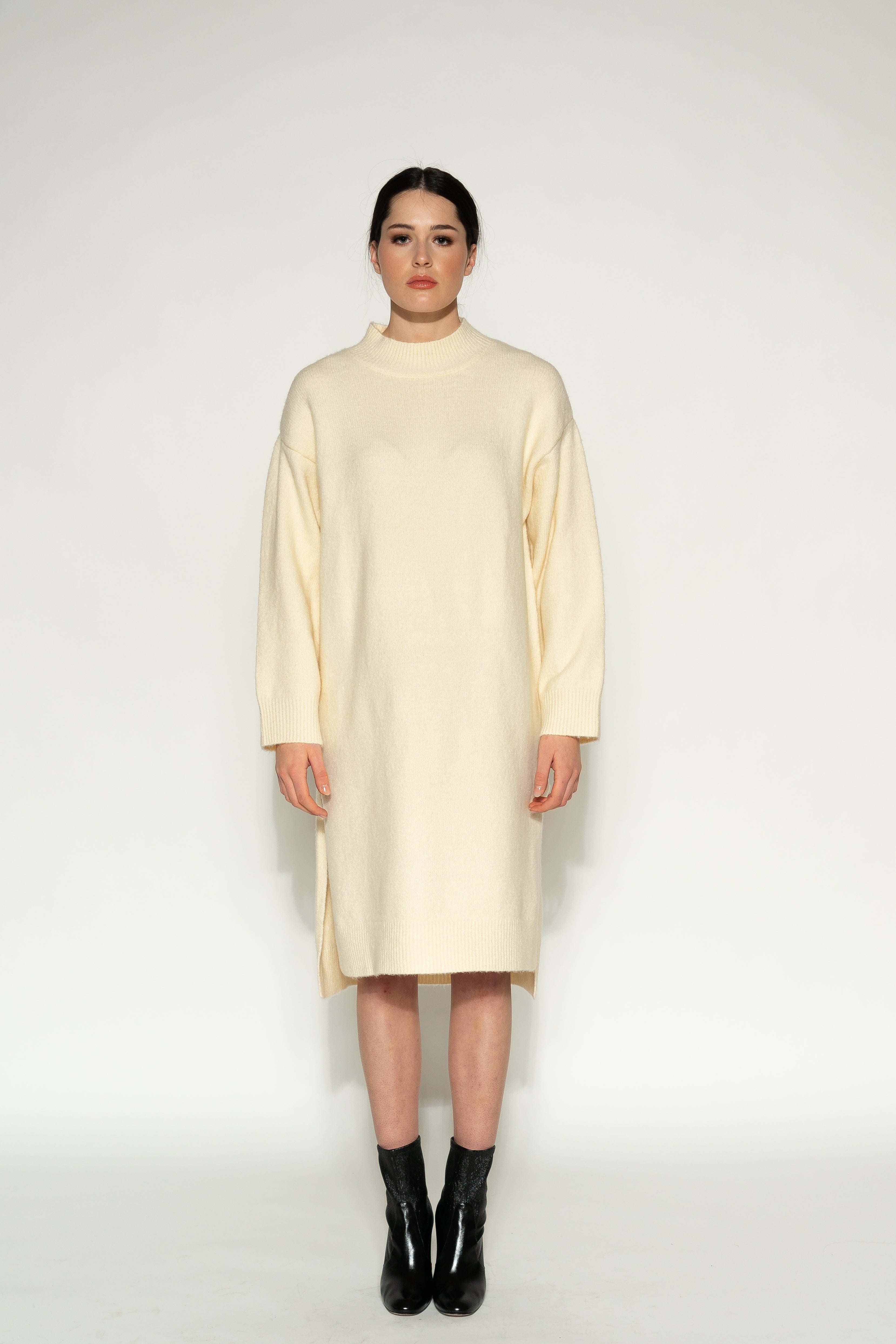 Sweater Dress - As You Wish Boutique winter sweater dress warm winter sweater dress ivory midi sweater dress grey midi sweater dress