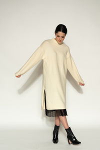Sweater Dress - As You Wish Boutique winter sweater dress warm winter sweater dress ivory midi sweater dress grey midi sweater dress