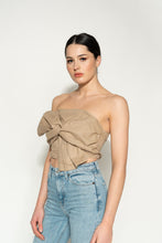 Load image into Gallery viewer, Bow Bandeau - As You Wish Boutique  beige bandeau green bandeau blue bandeau white bandeau beige bow bandeau green bow bandeau blue bow bandeau white bow bandeau