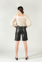Load image into Gallery viewer, Romance Blouse - As You Wish Boutique light airy top ivory flowy top romantic top light airy blouse ivory flowy blouse cropped blouse ivory cropped blouse light flowy cropped blouse