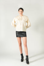 Load image into Gallery viewer, Lace Cuff Blouse - As You Wish Boutique guipure lace blouse guipure lace top guipure lace shirt ivory lace shirt beige lace shirt