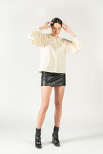 Load image into Gallery viewer, Lace Cuff Blouse - As You Wish Boutique guipure lace blouse guipure lace top guipure lace shirt ivory lace shirt beige lace shirt