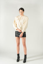 Load image into Gallery viewer, Lace Cuff Blouse - As You Wish Boutique guipure lace blouse guipure lace top guipure lace shirt ivory lace shirt beige lace shirt