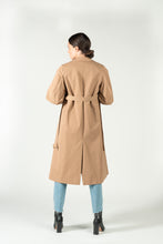 Load image into Gallery viewer, Puff Sleeve Trench - As You Wish Boutique puff sleeve trench coat fall trench coat beige trench coat black trench coat beige puff sleeve trench coat black puff sleeve trench coat