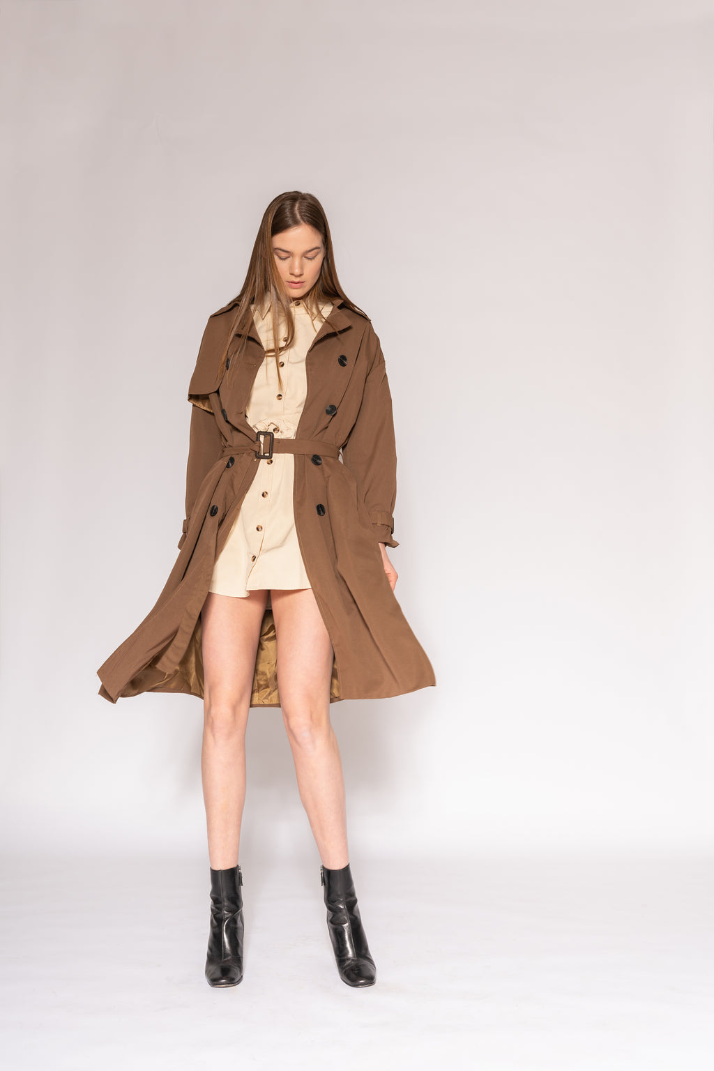 Classic Trench - As You Wish Boutique classic trench coat trench coat spring fall coat brown trench coat black trench coat