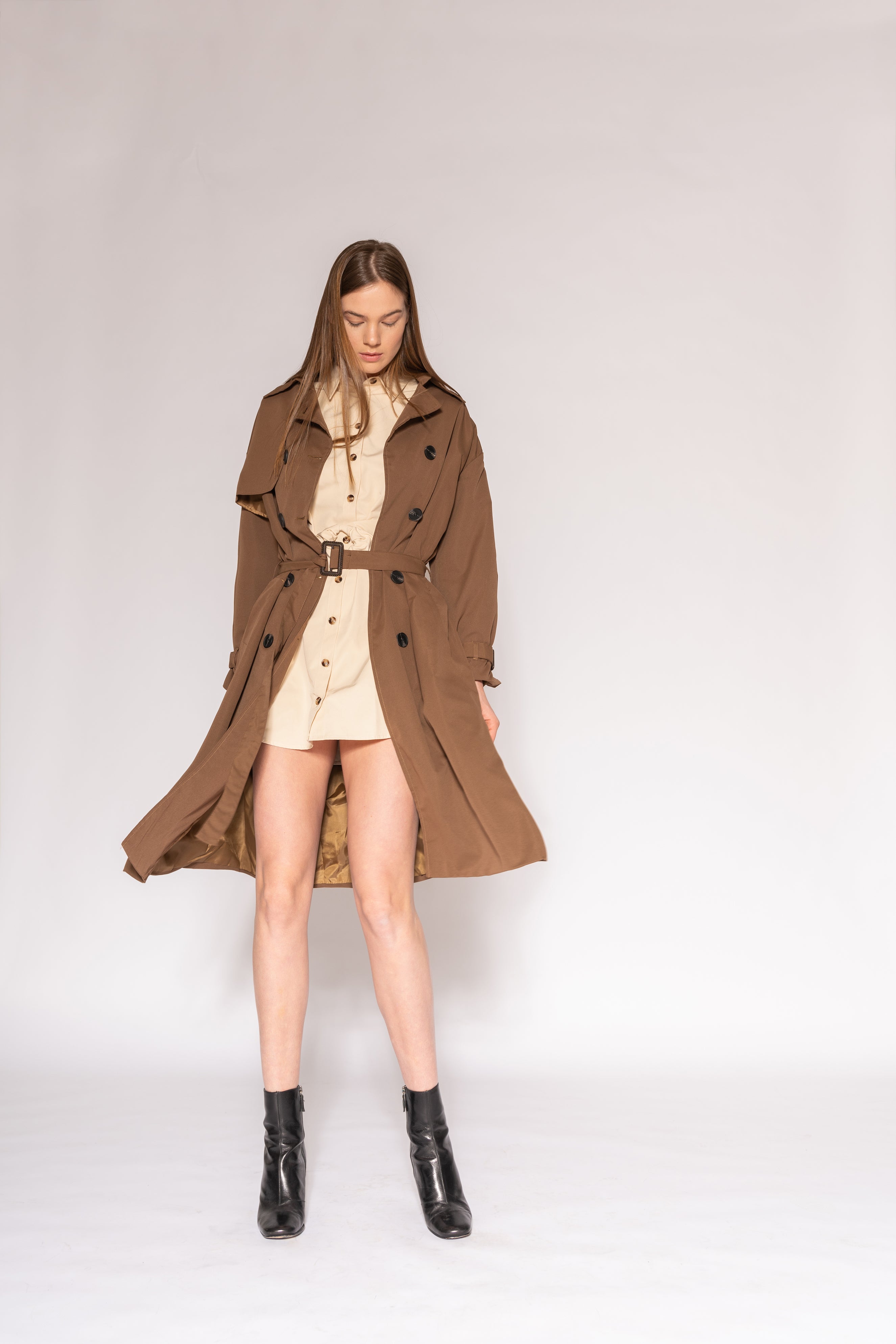 Classic Trench - As You Wish Boutique classic trench coat trench coat spring fall coat brown trench coat black trench coat