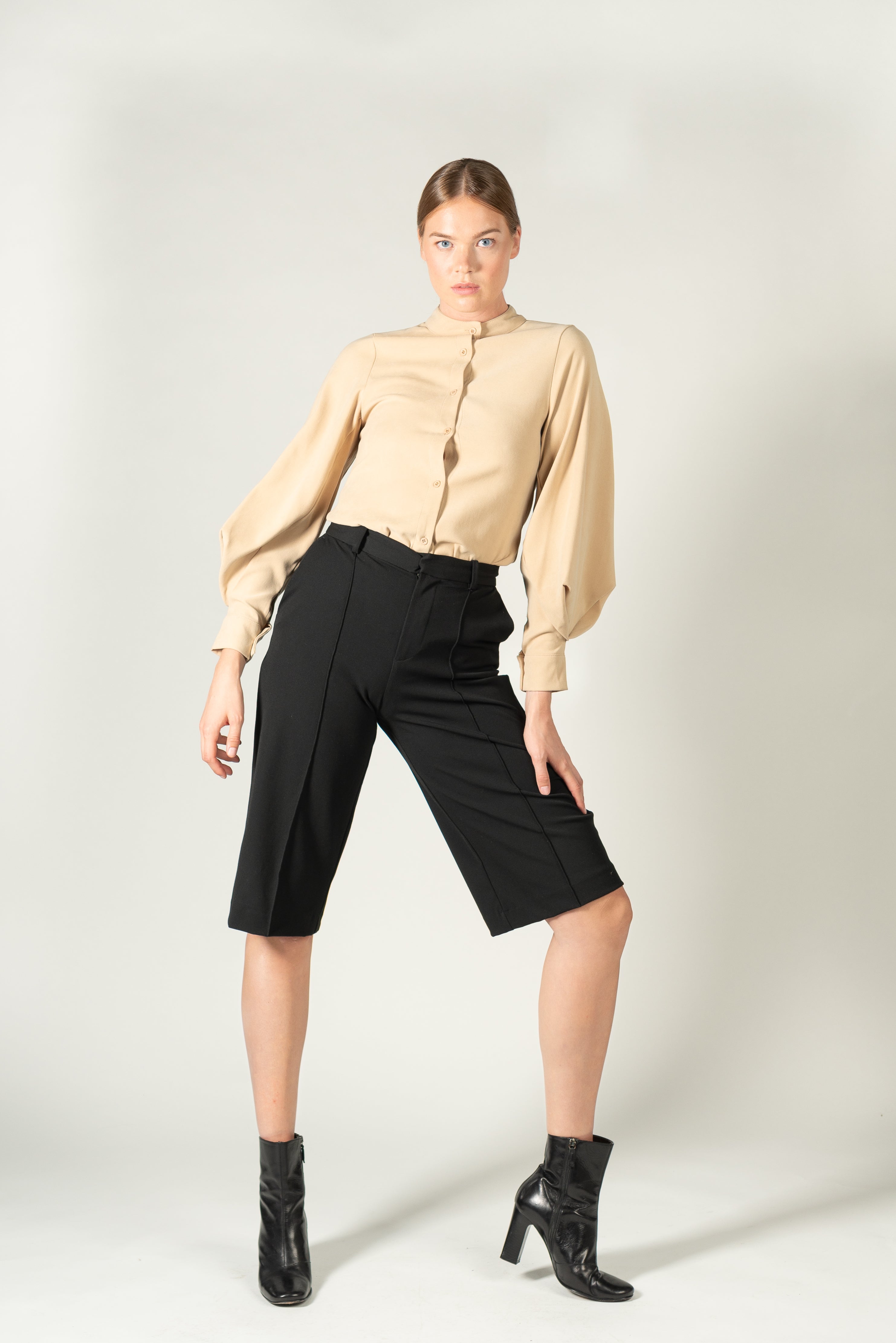 Puff Sleeve Blouse - puff sleeves puff sleeve top puff sleeve shirt blue puff sleeves blue puff sleeve top blue puff sleeve shirt beige puff sleeve top beige puff sleeve shirt beige puff sleeves