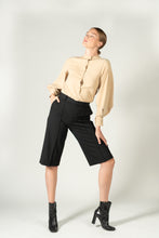 Load image into Gallery viewer, Puff Sleeve Blouse - puff sleeves puff sleeve top puff sleeve shirt blue puff sleeves blue puff sleeve top blue puff sleeve shirt beige puff sleeve top beige puff sleeve shirt beige puff sleeves