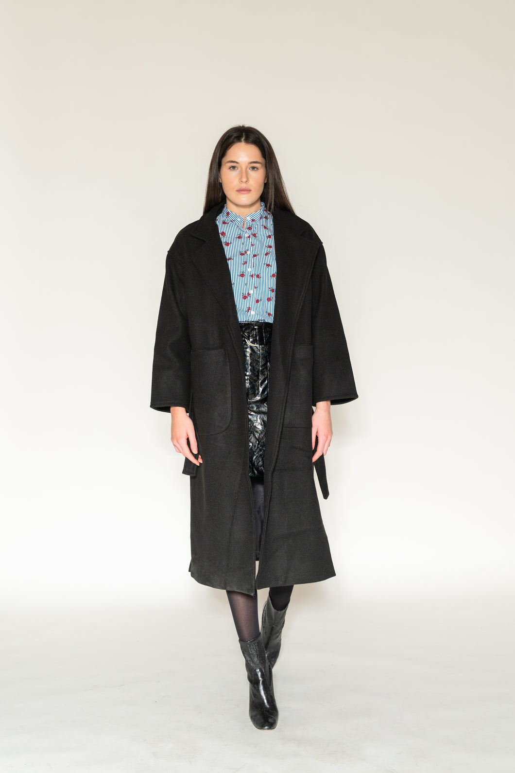 Oversized Coat - As You Wish Boutique black oversized coat midi coat winter coat fall coat oversized fit