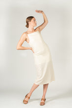 Load image into Gallery viewer, Ivory Dress - As You Wish Boutique backless dress midi dress ivory midi dress backless midi dress summer dress summer ivory dress summer linen dress linen dress linen midi dress