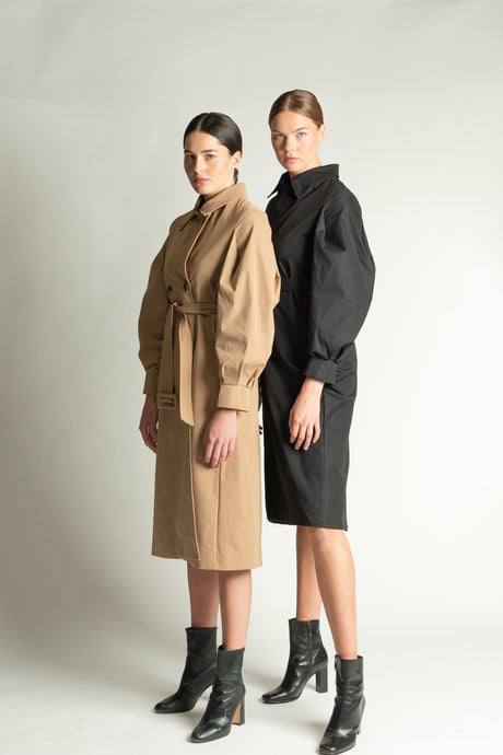 Puff Sleeve Trench