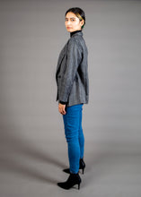 Load image into Gallery viewer, Oversized Blazer - As You Wish Boutique oversized plaid blazer fall blazer oversized fall blazer grey oversized blazer coffee oversized blazer grey plaid blazer coffee plaid blazer